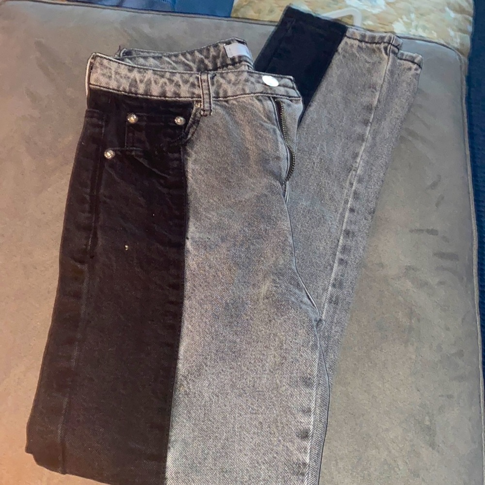 Black & Gray Jeans Size S